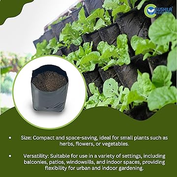 Plant Growing Bags 5X5 Inches