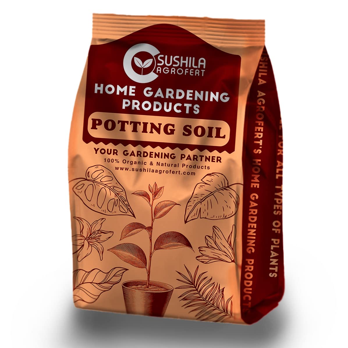 Red Potting Soil for Plants 2Kg