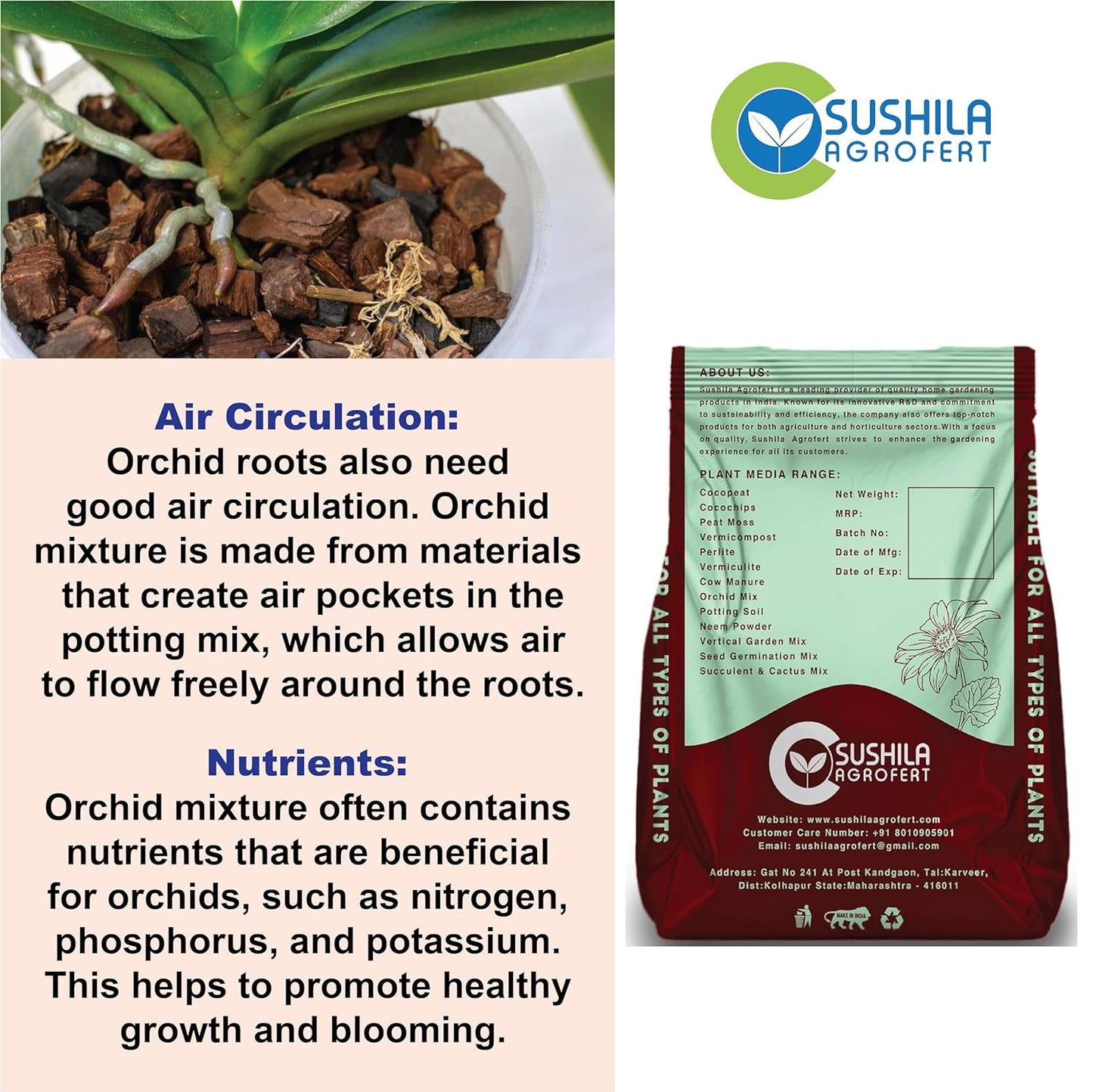 Orchid Mix 5Kg for Orchid Plants