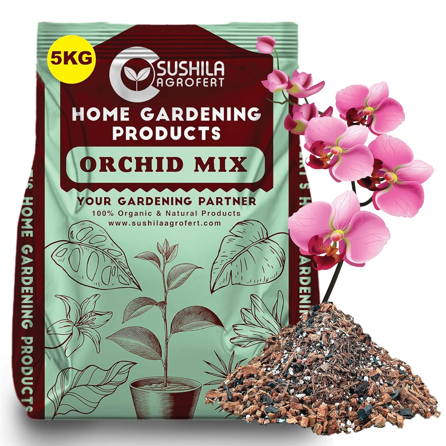 Orchid Mix 5Kg for Orchid Plants