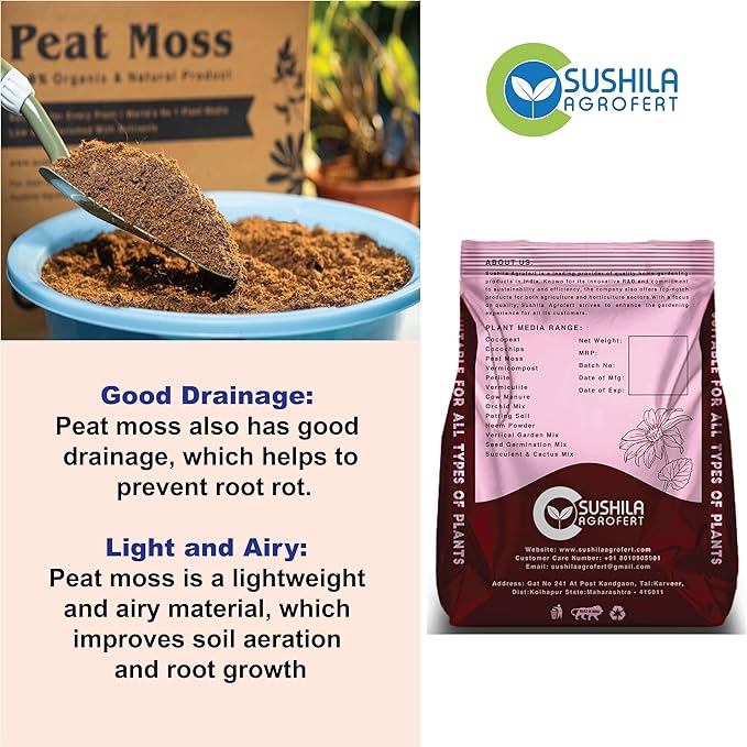 Peat Moss for Gardening 3Kg Bag