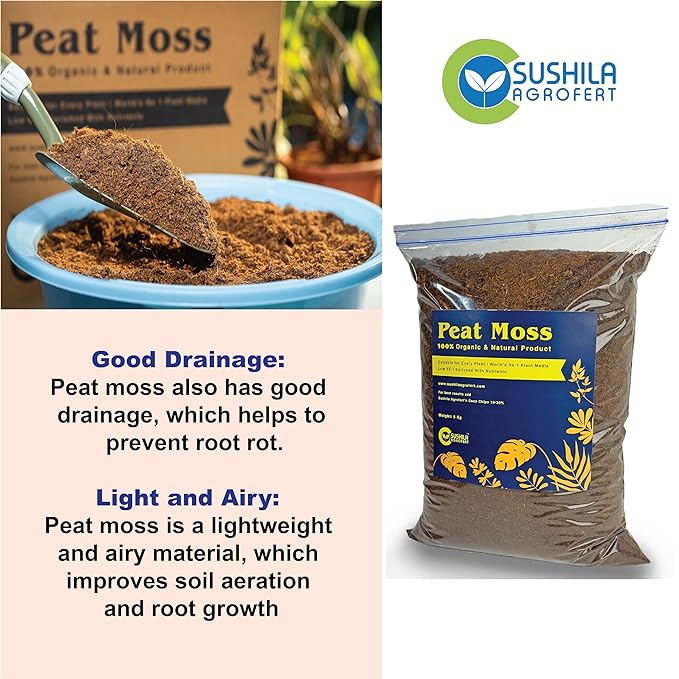 Peat Moss for Gardening 1Kg Bag