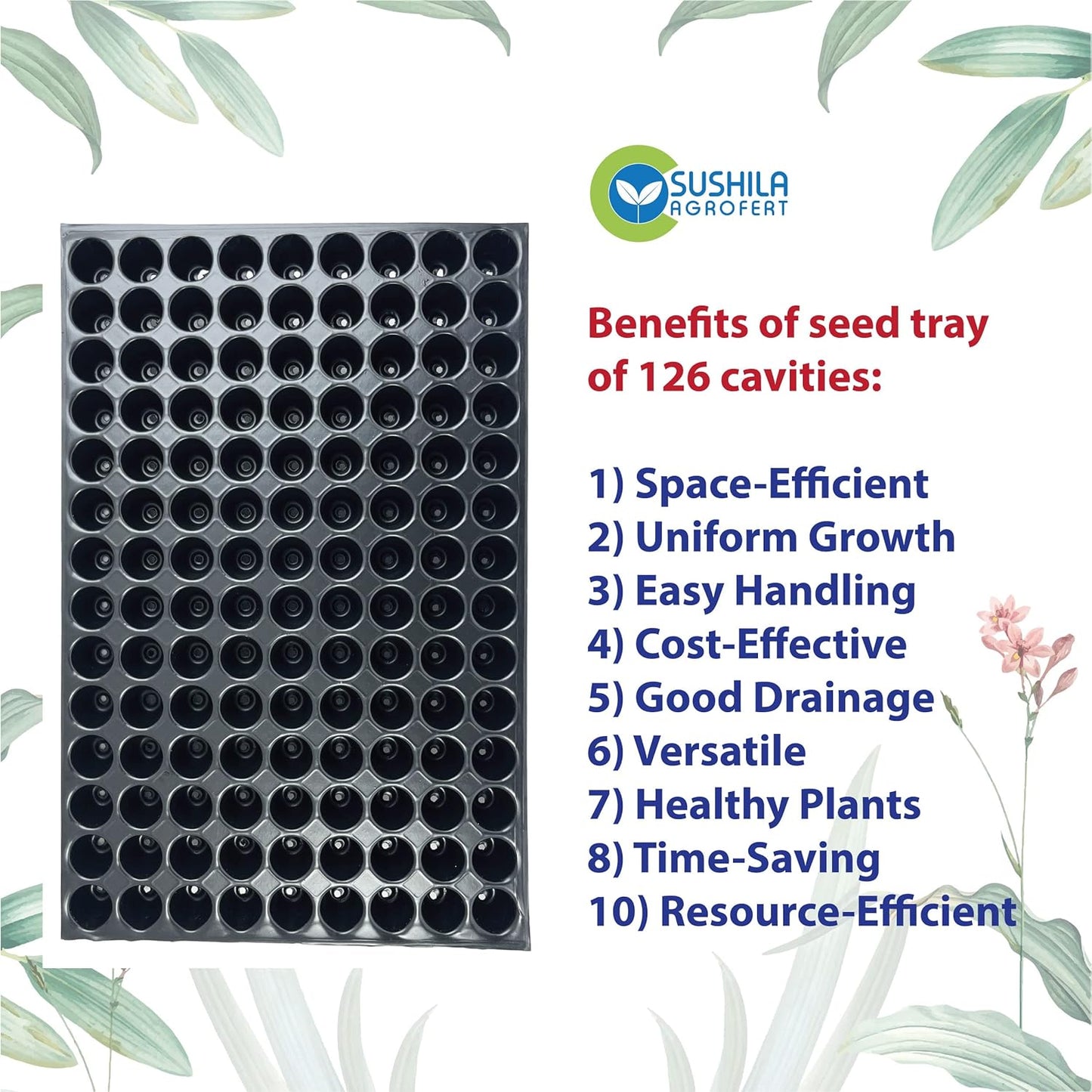 Seed Germination Trays: 126 Cavity